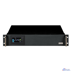 PowerCom King Pro RM KIN-3000AP LCD (3U) ИБП {Line-Interactive, 3000VA/2400W, Rack, 6х С13, Serial+USB, SmartSlot, RS-232} (1152615)