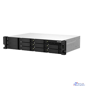 Сетевое хранилище без дисков/ SMB QNAP TS-864eU-RP-8G NAS, 8-tray 3,5"/2,5" w/o HDD, 4-core Intel Celeron N5095 2.0-2.9 GHz, 8GB DDR4 max, 2x2.5GbE LAN, 2U Rackmount, 2x300W PSU.  W/o rail kit RAIL-B0