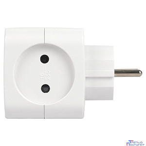 ЭРА Б0049531 Разветвитель электрический SP-2-USB-W на 2 розетки 220V + 2xUSB 2400mA, без заземл 10А (белый)