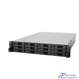Synology SA3610 Сетевое хранилище 12x2.5"/3.5" SAS/SATA, Intel Xeon D-1567/12x2.1GHz, 16GB DDR4, 4x1 Гбит/с, 2x10 Гбит/с