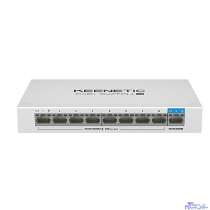 Keenetic POE+ SWITCH 9 (KN-4710) 9-портовый гигабитный коммутатор с 8 портами PoE+ и бюджетом мощности 120 Вт