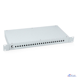 Cabeus FO-19-24ST Кросс бокс оптический 19" на 24 ST(FC) со сплайс пластиной и КДЗС (без пигтейлов и проходных адаптеров)