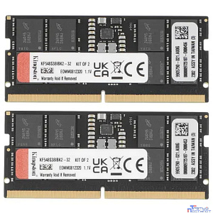 Kingston 32GB 6400MT/s DDR5 CL38 SODIMM (Kit of 2) FURY Impact XMP KF564S38IBK2-32