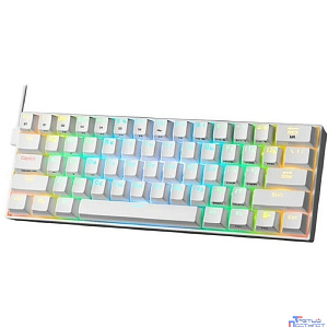Redragon Беспроводная клавиатура Draconic RU,RGB, bluetooth 5.0, White [77810]