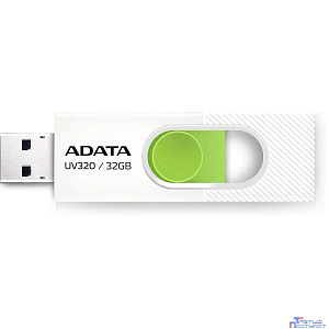 A-DATA Flash Drive 32GB  <AUV320-32G-RWHGN> UV320, USB 3.2, белый/зеленый