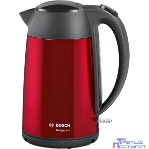 BOSCH TWK3P424 Чайник,1.7л, 2400Вт, красный