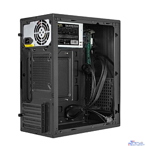 Exegate EX299066RUS Корпус Minitower ExeGate BAA-303MU-AAA350 (mATX, БП AAA350 с вент. 8см, 2*USB+1*USB3.0, HD Audio, черный)