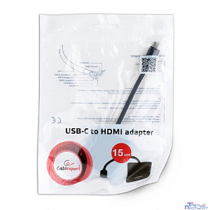 Cablexpert Переходник USB Type-C/HDMI, 15см, пакет (A-CM-HDMIF-01)