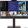 Монитор Lenovo 23.8" ThinkVision T24v-30 черный IPS LED 4ms 16:9 HDMI M/M Cam матовая HAS Piv 1000:1 250cd 178гр/178гр 1920x1080 75Hz VGA DP FHD USB 6кг