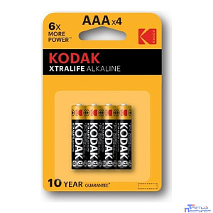 Kodak LR03-4Bl Xtralife Alkaline [K3A-4] (40/200/32000) (4 шт. в уп-ке)