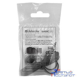 Defender Basic 210 черный, кабель 1.2 м