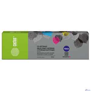 Картридж струйный Cactus CS-EPT9443 T9443 пурпурный (45мл) для Epson WorkForce WF-C5290DW/WF-C5790DW