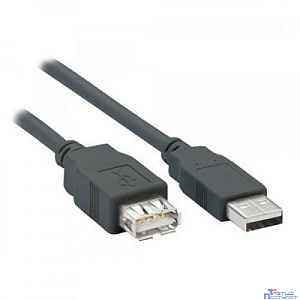 Filum Кабель удлинитель USB 2.0, 1.8 м., серый, разъемы: USB A male-USB A female, пакет. [FL-C-U2-AM-AF-1.8M] (894169)