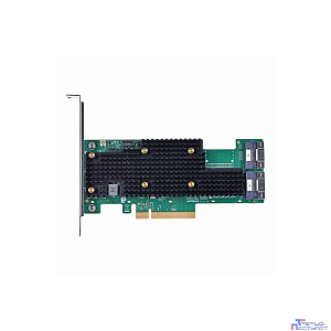 HBA-адаптер Broadcom 9600-16i SGL (05-50111-00)  PCIe v4 x8 LP, Tri-Mode SAS/SATA/NVMe 24G HBA, 16port (2*int SFF8654), SAS4016 IOC, RTL