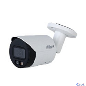 DAHUA DH-IPC-HFW2249SP-S-LED-0360B Уличная цилиндрическая IP-видеокамера FullColor 2Мп, 1/2.8” CMOS, объектив 3.6мм, видеоаналитика, микрофон, LED 30м, IP67, металл