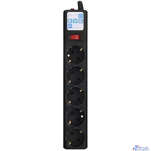 PowerCube Фильтр-удлинитель 3.0м, 5 розеток,10А (SPG5-С3), черный графит