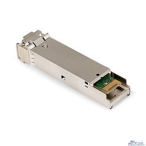 Exegate EX298329RUS Трансивер SFP EXT-1G-MM850-LC2-550M (1000Base-SX для многомодового оптического кабеля, 1,25 Гбит/с, Tx:850/Rx:850 нм, до 550 м, разъем Duplex LC)