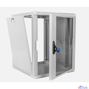 ЦМО Шкаф телекоммуникационный настенный сварной 12U (600 x 350) съёмные стенки, дверь стекло, ШРН-12.350