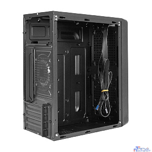Exegate EX299190RUS Корпус Minitower ExeGate BAA-108-UNS350 (mATX, БП UNS350 с вент. 12см, 2*USB, аудио, черный)