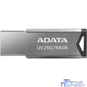 A-DATA Flash Drive 64GB UV250 AUV250-64G-RBK USB2.0 серебристый