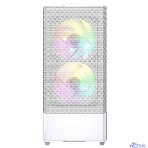 Powercase Mistral AY3W ARGB, Tempered Glass, 2x 140mm +1x 120mm ARGB Fans, белый, ATX  (CMAYW-A3)