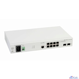 ELTEX MES2408B Ethernet-коммутатор 8 портов 10/100/1000BASE-T, 2 порта 100BASE-FX/1000BASE-X, L2,220В AC, 12В