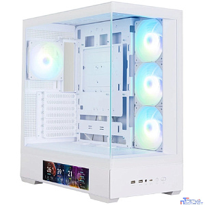 Корпус для ПК Zalman P40 DS White ATX Mid Tower PC Case, 120mm ARGB Fanx4