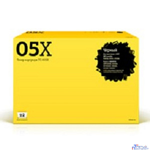 T2 CE505X Картридж (TC-H05X) для LaserJet P2055x/2055n/2055dn (6500 стр.) с чипом