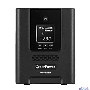 ИБП CyberPower PR3000ELCDSL {Line-Interactive, Tower, 3000VA/2700W USB/RS-232/EPO/SNMPslot (8 IEC С13, 1 IEC C19), 12В/9 Ач х 4}