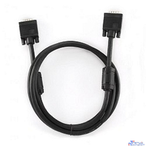 Gembird/Cablexpert CC-PPVGA-6B,  Кабель VGA Premium,15M/15M, 1.8м, тройн.экран, феррит.кольца, чёрный, пакет