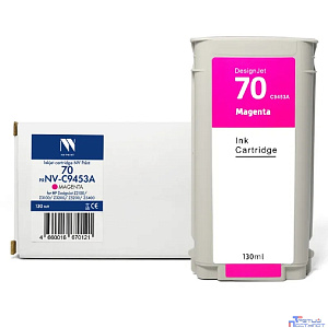 Струйный картридж NVP 70 (NV-C9453A) Magenta для HP DesignJet Z2100/Z3100/Z3200/Z5200/Z5400 (130 мл) совместимый