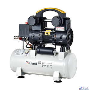 Kranz (KR-16-1161) Компрессор воздушный безмасляный KR-850/10, 850Вт, 140 л/мин, 10л