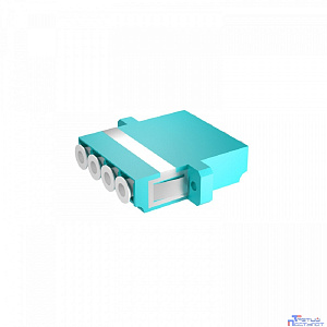 NTSS Адаптер оптический NTSS PREMIUM квадро LC OM3 AQUA NTSS.4LC/U-PM-OM3-S-AQ