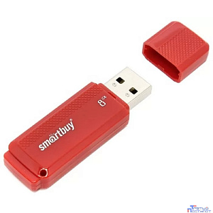 Smartbuy USB Drive 8GB Dock Red (SB8GBDK-R) UFD 2.0