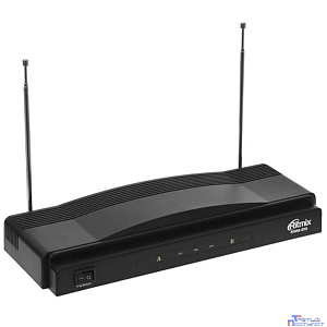 RITMIX RWM-210 {2 микрофона: 87.5 МГц - 92 МГц; раб. частоты: 100 Гц - 10 000 Гц;Чувств.: -30 дБ +/-3 дБ; пит. системы: AC 220 в  / 500 мА}
