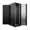 NTSS Шкаф напольный универсальный серверный NTSS R 47U 600х1000мм, 4 профиля 19, двери стекло и сплошная металл, боковые стенки съемные, регулируемые опоры, разобранный, черный RAL 9005 NTSS-R47U60100