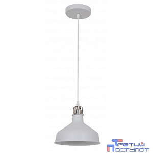 Camelion PL-425S  С71  Белый + хром (Светильник подвесной Amsterdam,  1х E27, 60Вт, 230В, металл)