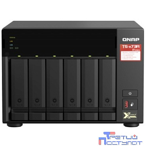 QNAP TS-673A-8G NAS, 6 trays 3,5"/2,5", 2x2,5 GbE BASE-T, 2 x M.2 NVMe 2280 slots, quad-core AMD Ryzen V1500B 2,2 GHz, 8 GB SO-DIMM DDR4 (1 x 8 GB) up to 64GB (2x32 GB)