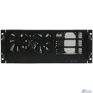 Procase PS443-14-0 Корпус 4U server case,3x5.25,черный,без блока питания,глубина 432мм, MB PICMG 1.3, PICMG 1.0