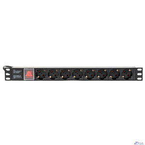 БАСТИОН Rapan-PDU8S-S Блок розеток с выключателем, 220 В, 16 А, 8 розеток Schuko  (752)