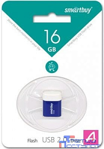 Smartbuy USB Drive 16GB LARA Blue SB16GBLARA-B
