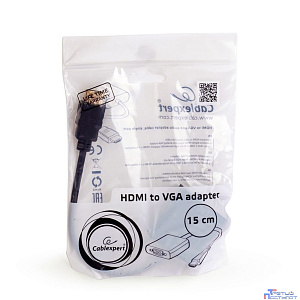 Gembird-Cablexpert Переходник HDMI-VGA, 19M/15F (A-HDMI-VGA-03)