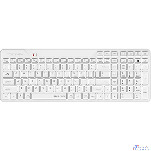 Клавиатура A4Tech Fstyler FBK27C AS белый USB беспроводная BT/Radio slim Multimedia (FBK27C AS)