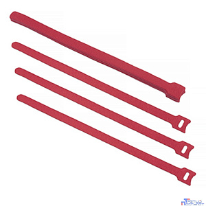 Cabeus CLAMP-310-RD Хомут для кабеля, липучка с мягкой застежкой, 310x14 мм, красный (10 шт.)