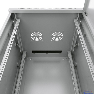 Cabeus SH-05F-9U60/60 Шкаф телекоммуникационный настенный 19" 9U 600x600x501mm (ШхГхВ) дверь стекло, цвет серый (RAL 7035)
