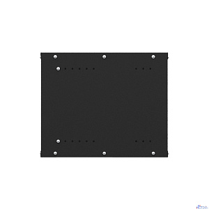 NTSS Шкаф настенный телекоммуникационный NTSS LIME 6U 550х350х370мм, 2 профиля 19, дверь стеклянная, боковые стенки несъемные, разобранный, черный RAL 9005 NTSS-WL6U5535GS-BL