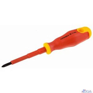 STAYER Отвертка "PROFI" "ELECTRO" диэлектрическая до 1000В, двухкомпонентная  рукоятка, PH № 1 х 80мм [25142-1-08]