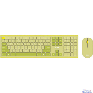 Acer OCC205 [ZL.ACCEE.00E] Комплект (клавиатура+мышь) клав:зеленый/желтый мышь:зеленый/желтый USB беспроводная slim