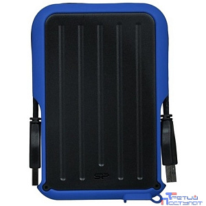 Silicon Power Portable HDD 2TB Armor A66 USB 3.2, синий, черный