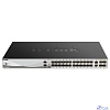 D-Link DGS-3130-30S/B1A PROJ Управляемый L3 стекируемый коммутатор с 24 портами 1000Base-X SFP, 2 портами 10GBase-T и 4 портами 10GBase-X SFP+